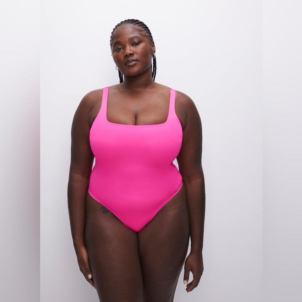 Good American - Scuba Modern Tank Bodysuit - Pink